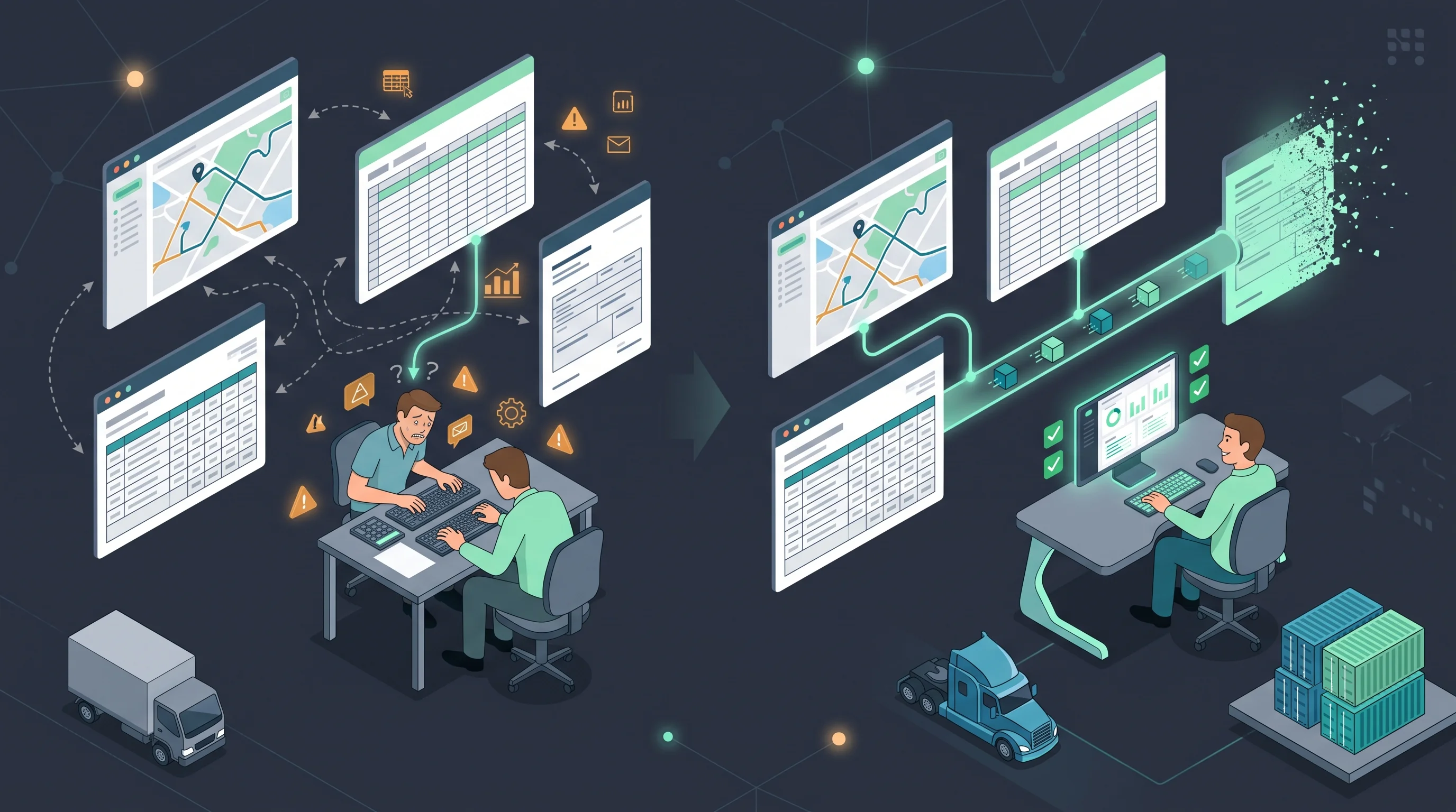 Disconnected spreadsheets and manual re-keying replaced by one connected, integrated workflow